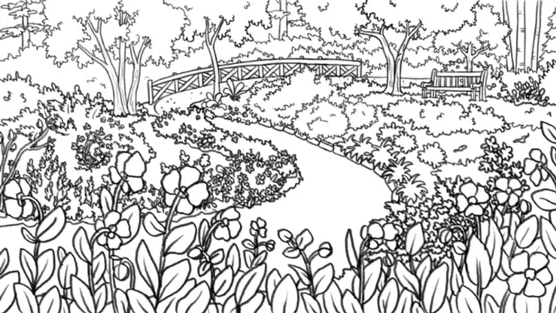 Bouton d'entrée vers le chapitre 2 des Jardins de Métis. Le chapitre n'a pas encore été complété.